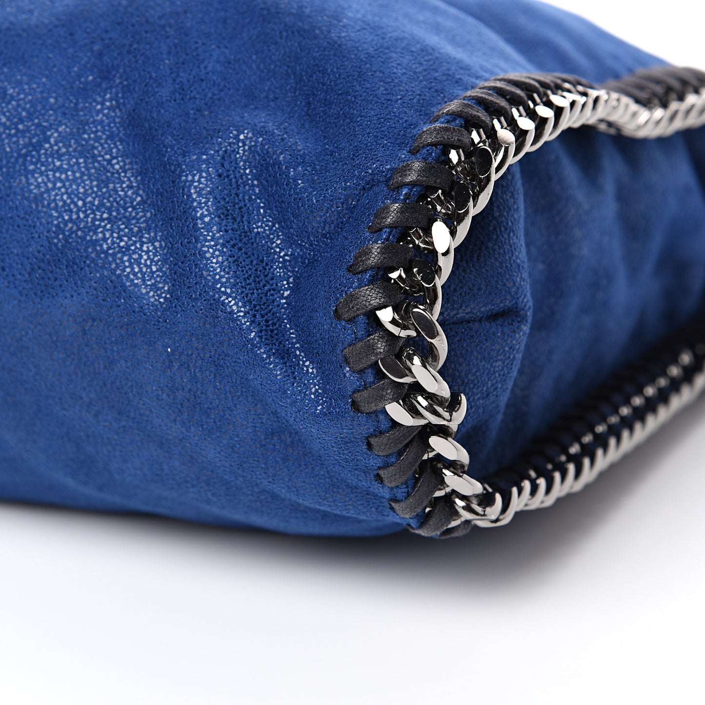 Shaggy Deer Falabella Fold Over Tote Royal Blue