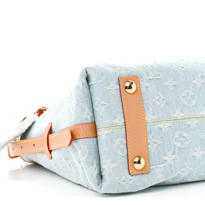 Louis Vuitton Monogram Denim CarryAll PM Sky Blue 9 of 10