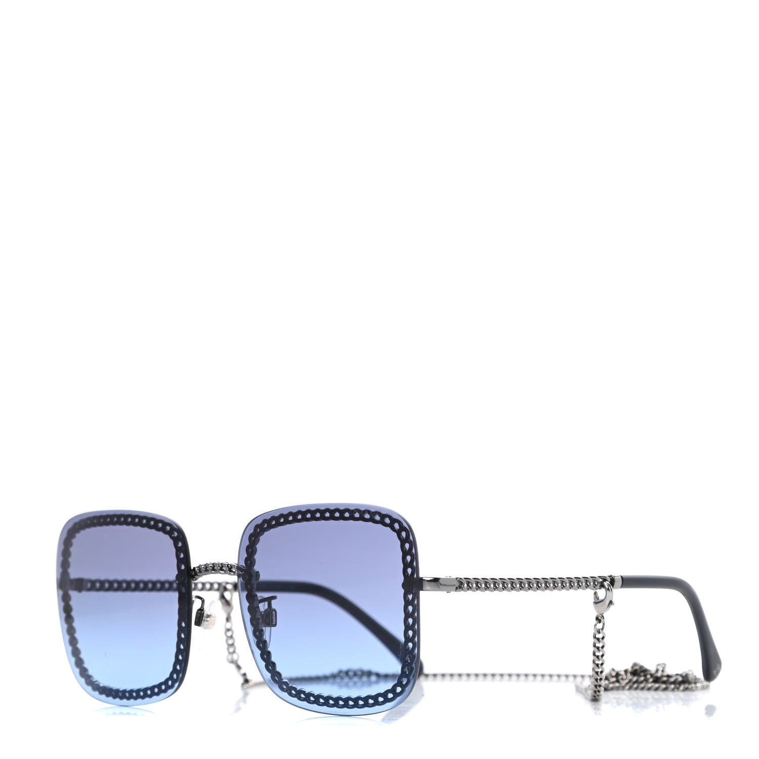 Chanel Chain Square Sunglasses 4244 Blue 1 of 9