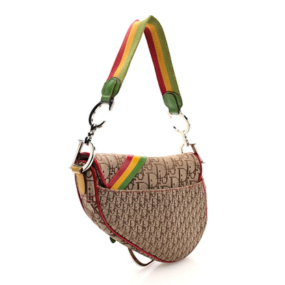 Christian Dior Monogram Rasta Saddle Bag Beige 3 of 10