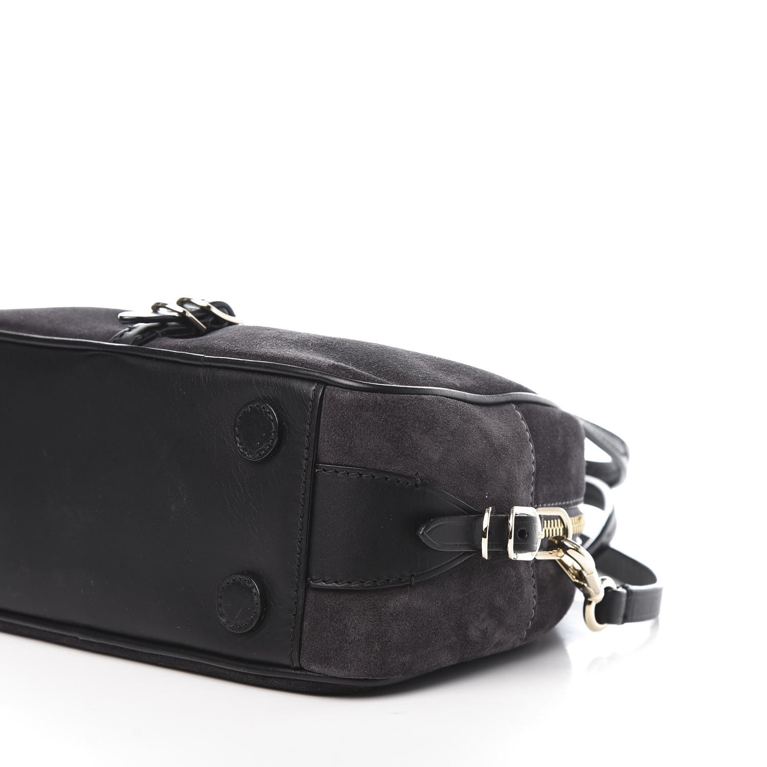 Jimmy Choo Suede Small Varenne Bowling Bag Dusk 10 of 11