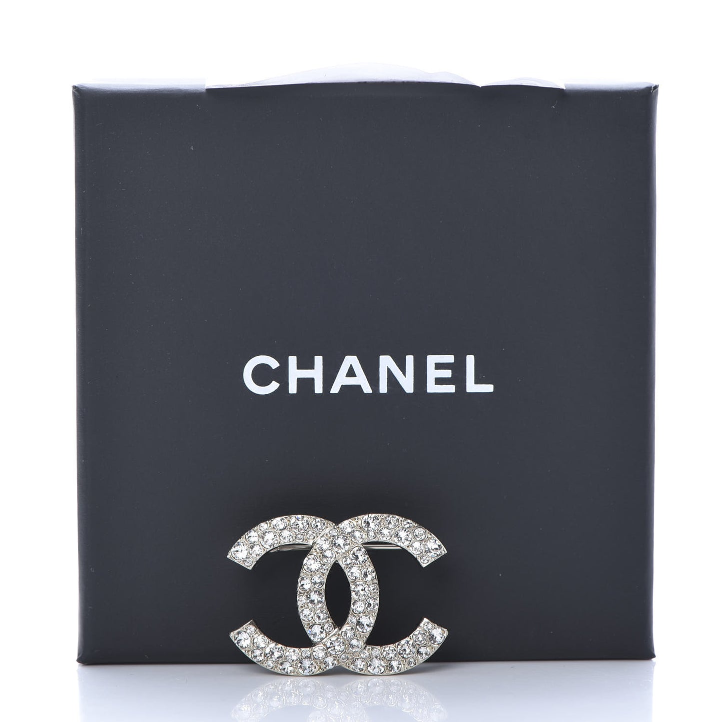 Crystal Palais Garnier CC Brooch Silver