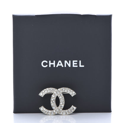 Chanel Crystal Palais Garnier CC Brooch Silver 5 of 5