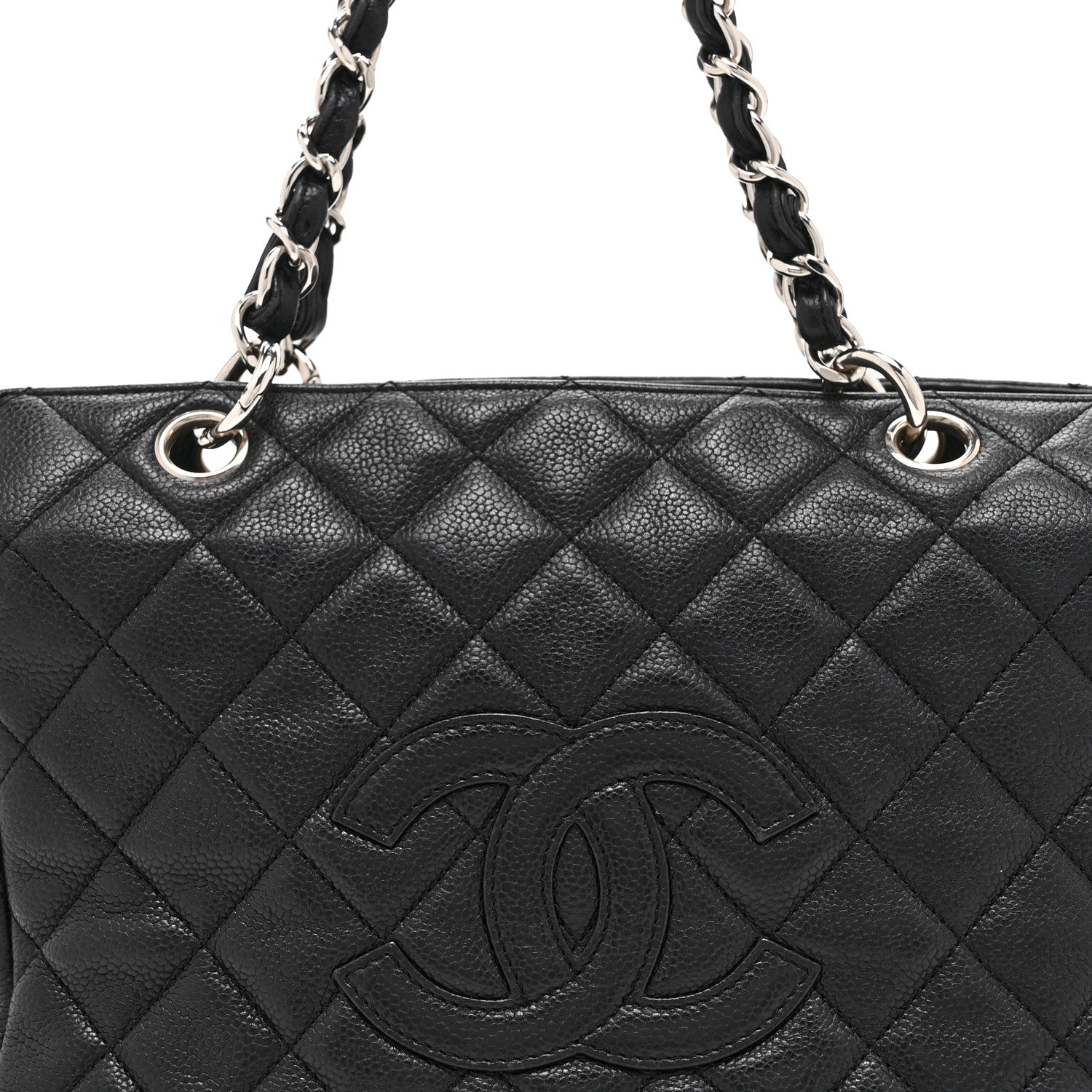 Chanel Caviar Quilted Petit Timeless Tote PTT Black 8 of 11