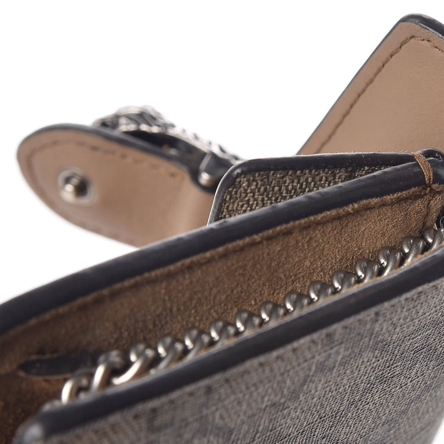 GG Supreme Monogram Super Mini Dionysus Shoulder Bag Taupe