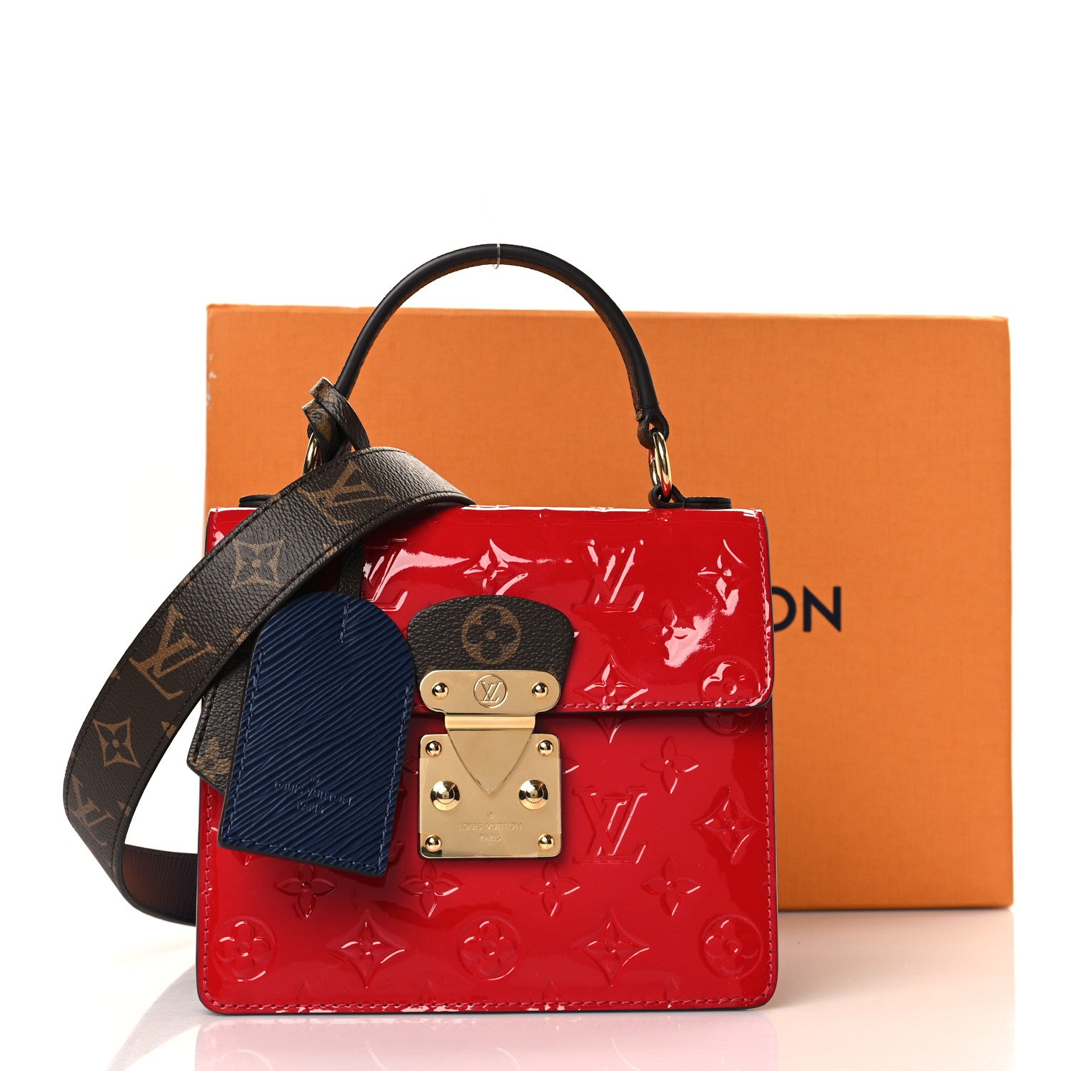Louis Vuitton Vernis Epi Monogram Spring Street Scarlet 9 of 9