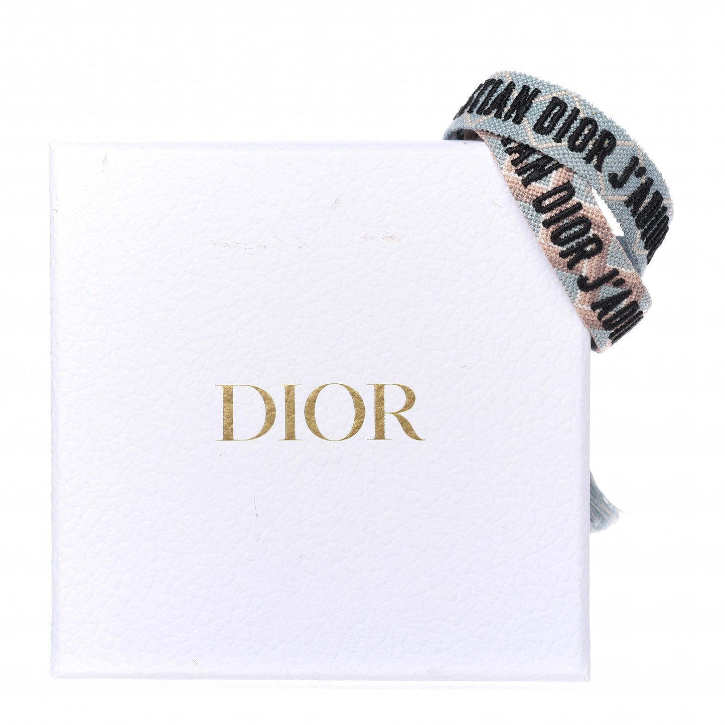 Woven Cotton J'Adior Friendship Bracelet Set Blue Nude