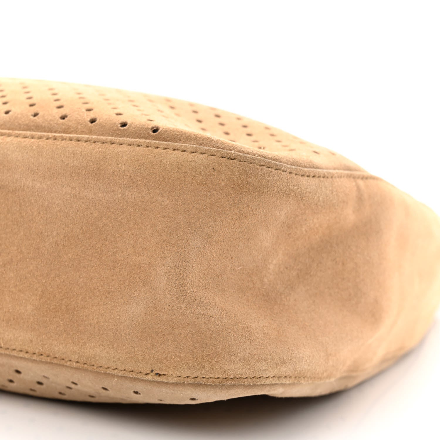 Prada Scamosciato Perforated Suede Hobo Cammello 12 of 15