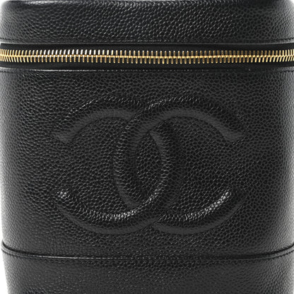 Chanel Caviar Vanity Cosmetic Case Black 8 of 10