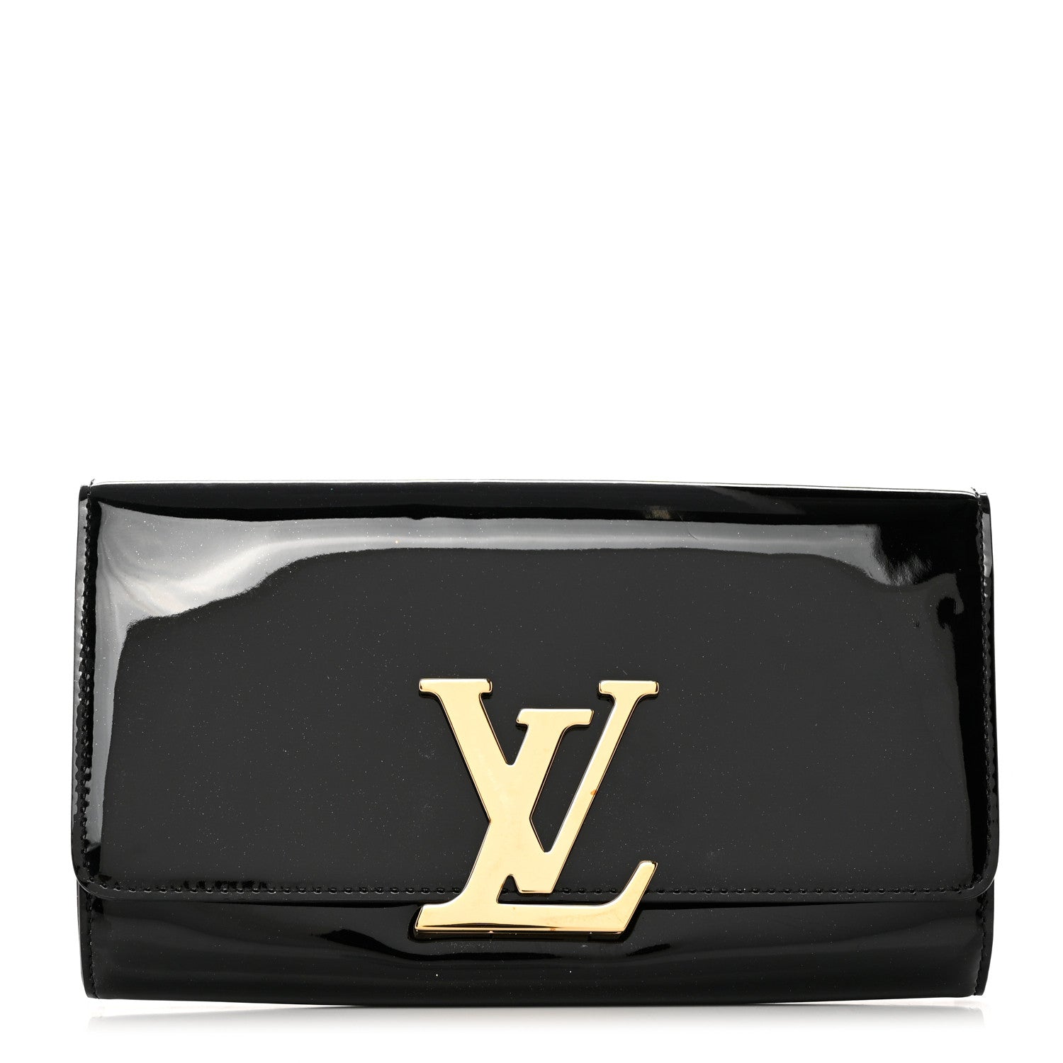 Louis Vuitton Patent Louise Clutch Black 1 of 7
