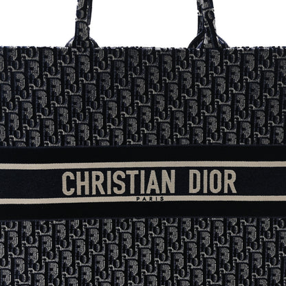 Christian Dior Oblique Velvet Large Book Tote Blue Multicolor 8 of 11