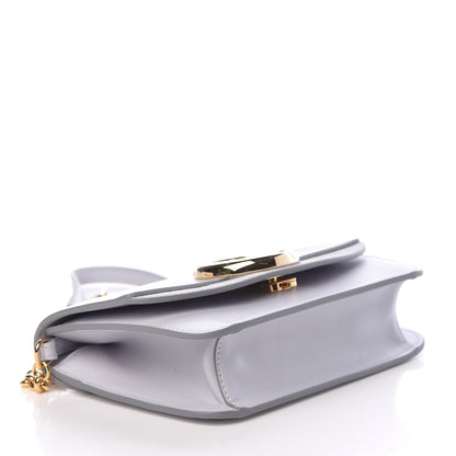 Chloe Calfskin Suede C Clutch With Chain Light Cloud 4 of 9