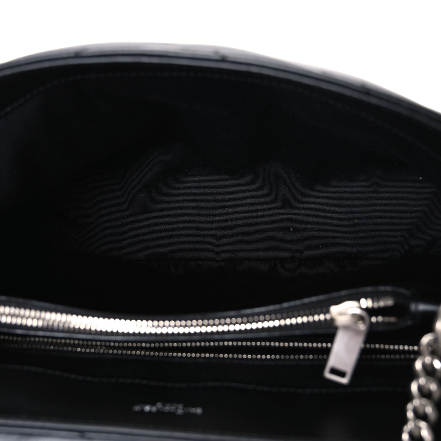 Saint Laurent Calfskin Y Quilted Monogram Medium Loulou Chain Satchel Black 5 of 10