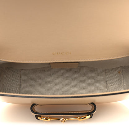 Gucci Azalea Calfskin Web Mini Horsebit 1955 Shoulder Bag Bubble Tea 4 of 13