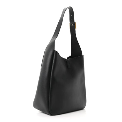 Saint Laurent Supple Calfskin Large Le 5 A 7 Soft Hobo Black 3 of 9