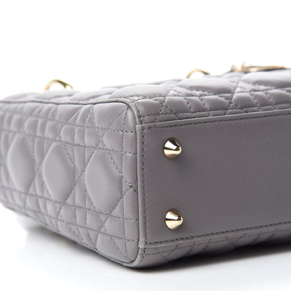 Christian Dior Lambskin Cannage Small Lucky Badges My Lady Dior Gris 6 of 10