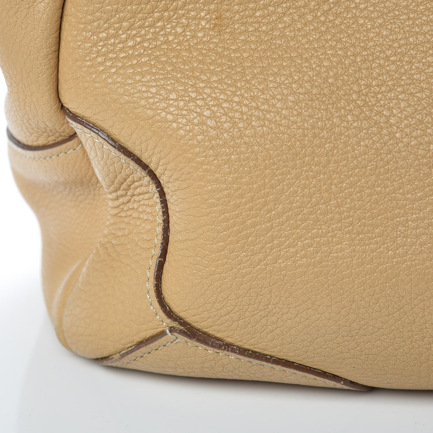 Vitello Daino Side Pocket Hobo Sabbia