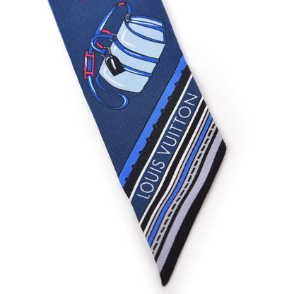 Louis Vuitton Silk Monogram Essentials LV BB Bandeau Blue 2 of 4