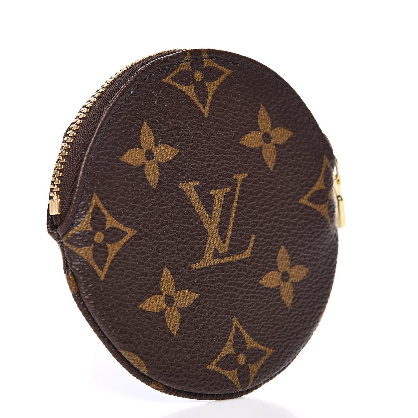 Monogram 2019 Christmas Animation Round Coin Purse Blue