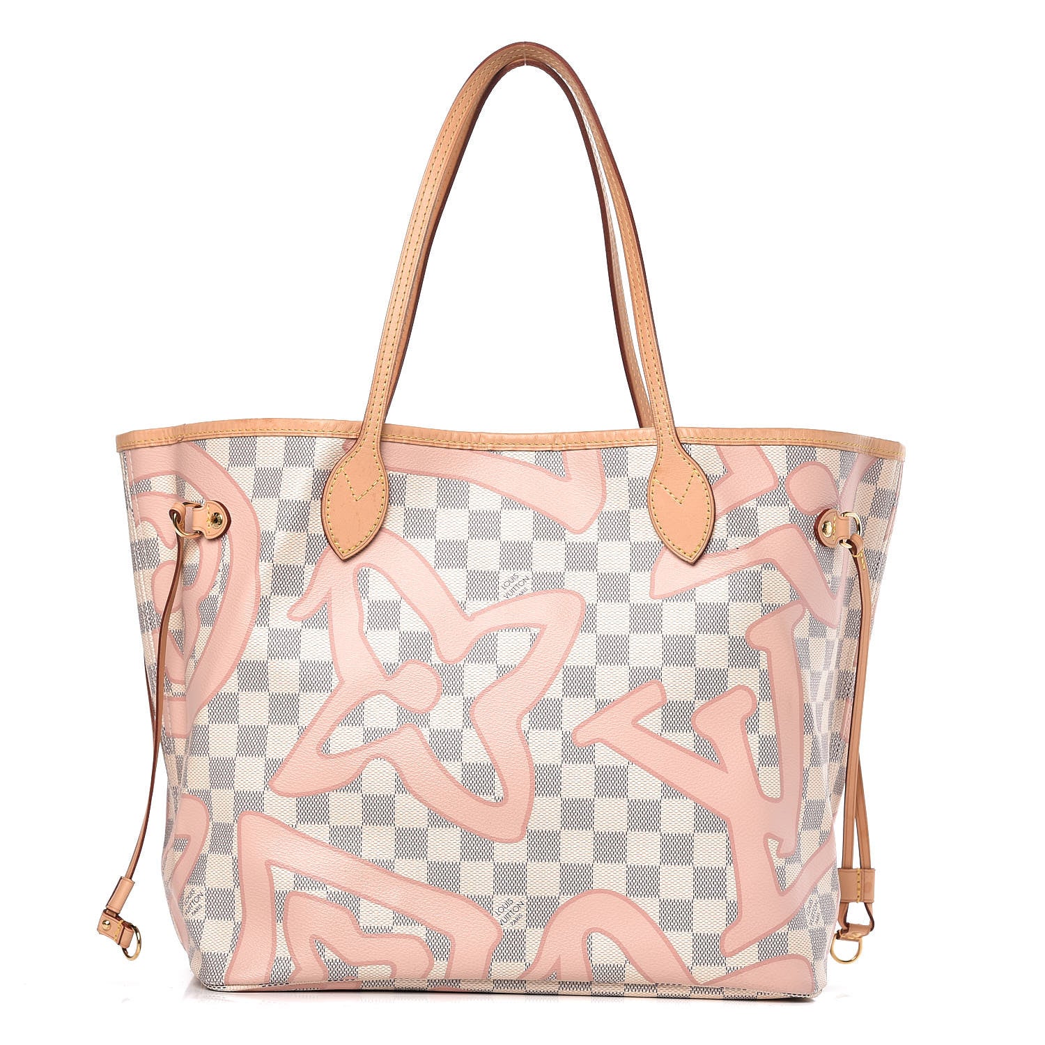 Louis Vuitton Damier Azur Tahitienne Neverfull MM 3 of 14