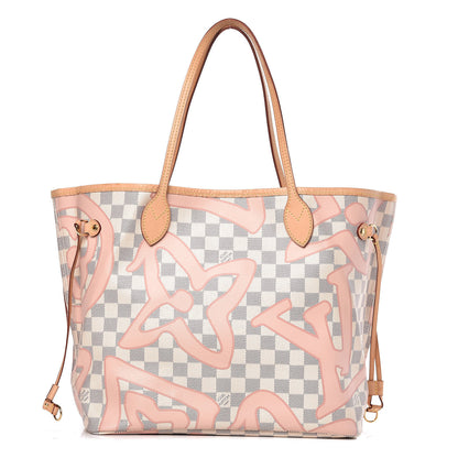 Louis Vuitton Damier Azur Tahitienne Neverfull MM 3 of 14