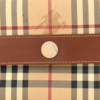 Burberry Haymarket Check Shoulder Bag Red 8 of 16