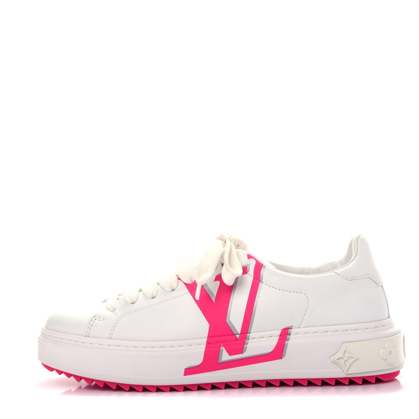 Monogram Time Out Sneakers 38.5 White Rose