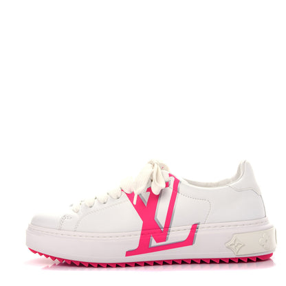 Louis Vuitton Monogram Time Out Sneakers 38.5 White Rose 1 of 15