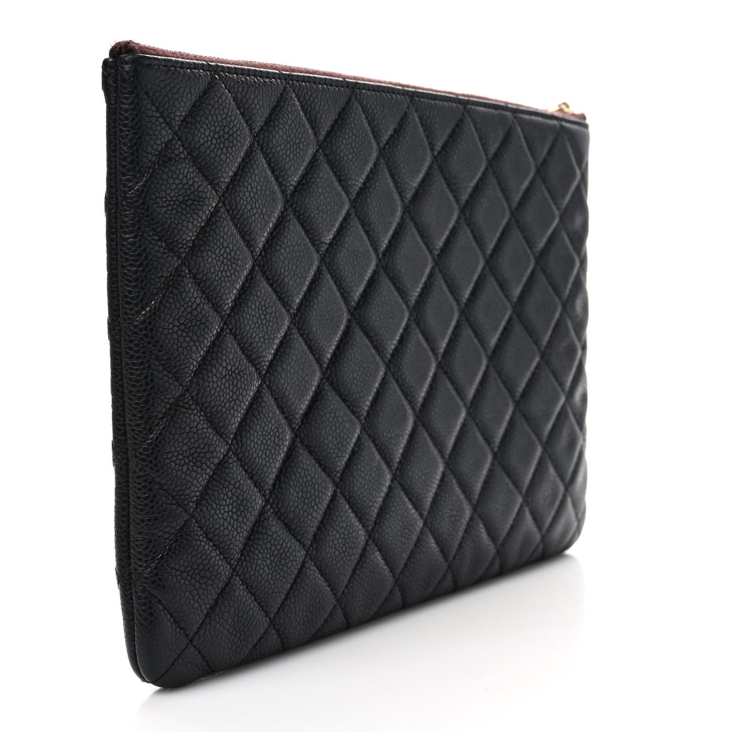 Caviar Quilted Medium Cosmetic Case Black