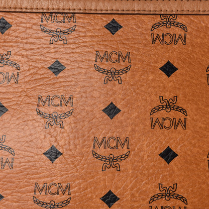 MCM Visetos Medium Stark Wristlet Pouch Cognac 9 of 12