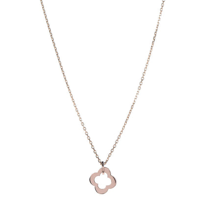 Van Cleef & Arpels 18K Rose Gold Byzantine Alhambra Pendant Necklace 1 of 6