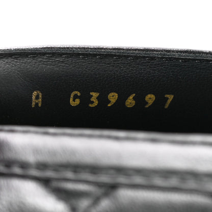 Chanel Lambskin Quilted CC Heart Loafers 37.5 Black 8 of 9