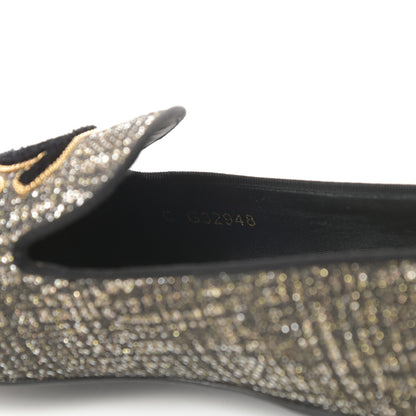 Chanel Fantasy Tweed CC Mocassin Loafers 38 Silver 8 of 12
