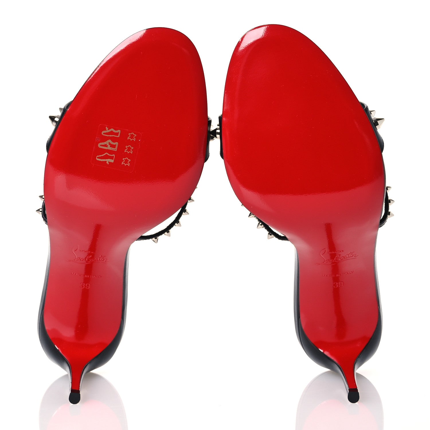 Christian Louboutin Nappa Tatoosh 85 Sandals 39 Black 6 of 10