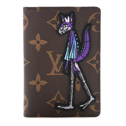 Louis Vuitton Monogram Embroidered Cartoon LV Friends Pocket Organizer 1 of 8