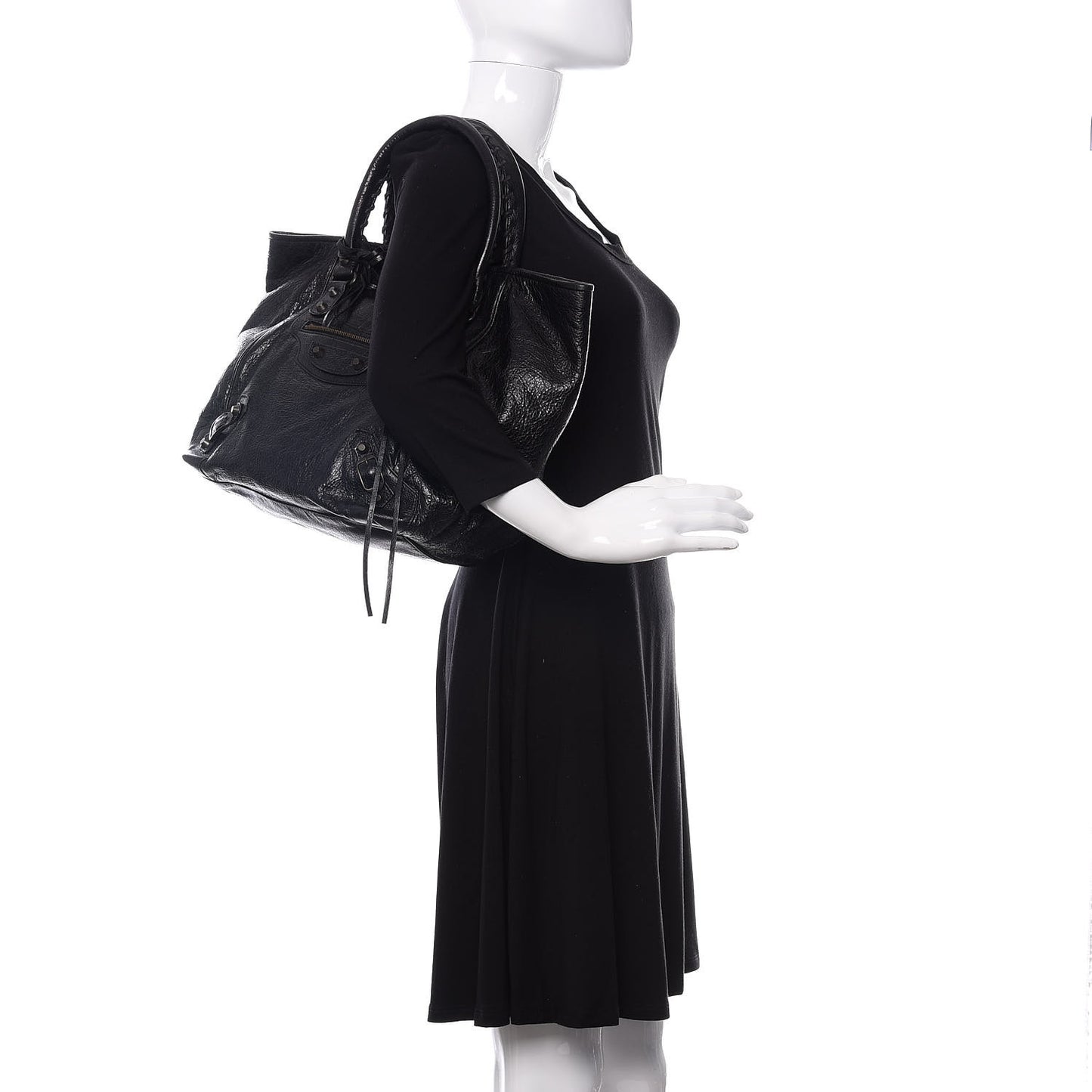 Agneau Classic Hardware S Sunday Tote Black