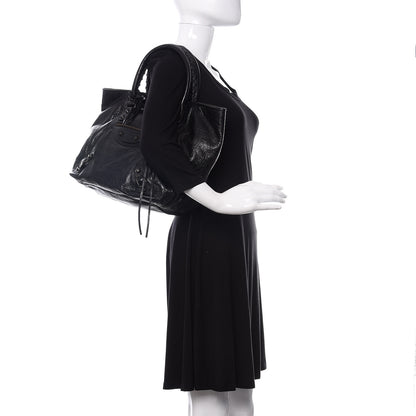 Balenciaga Agneau Classic Hardware S Sunday Tote Black 2 of 11