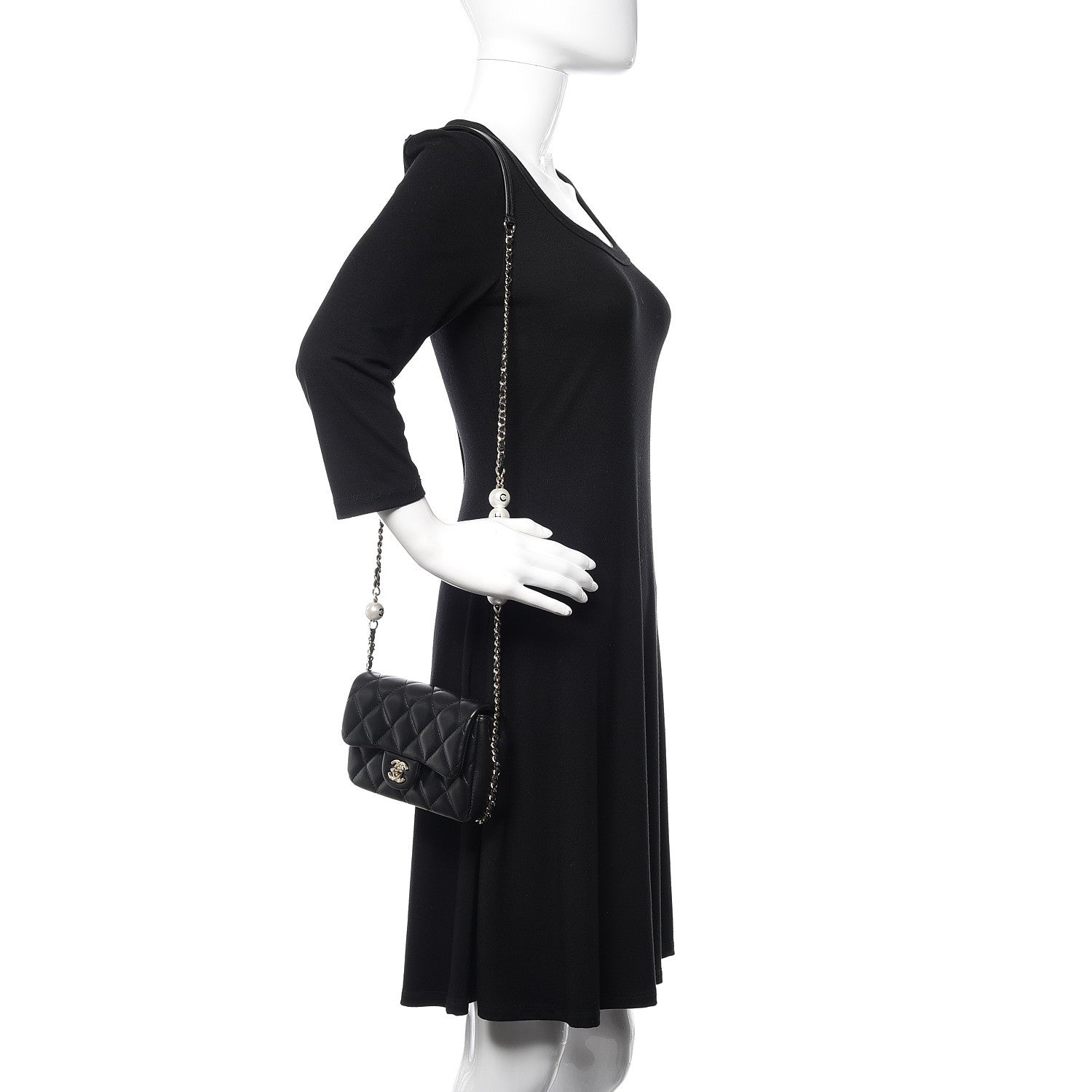 Chanel Lambskin Quilted Mini My Precious Flap Black 2 of 11