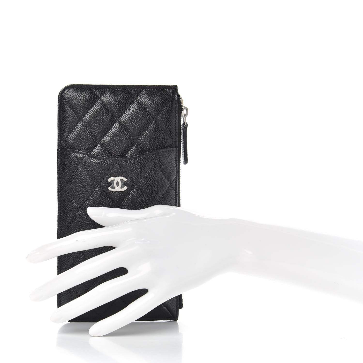 Chanel Caviar Quilted Classic iPhone Pouch Black 2 of 8