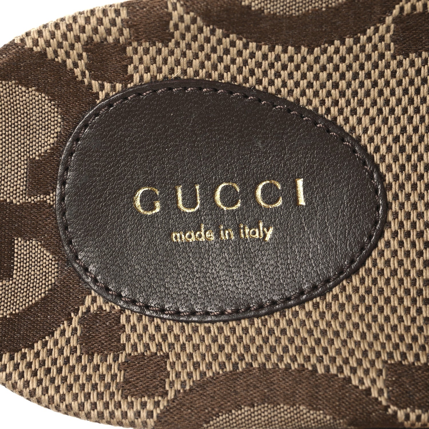 Gucci Monogram Jumbo GG Nappa Samoa Platform 40mm Slide Sandals 40 Camel Ebony New Acero 9 of 9