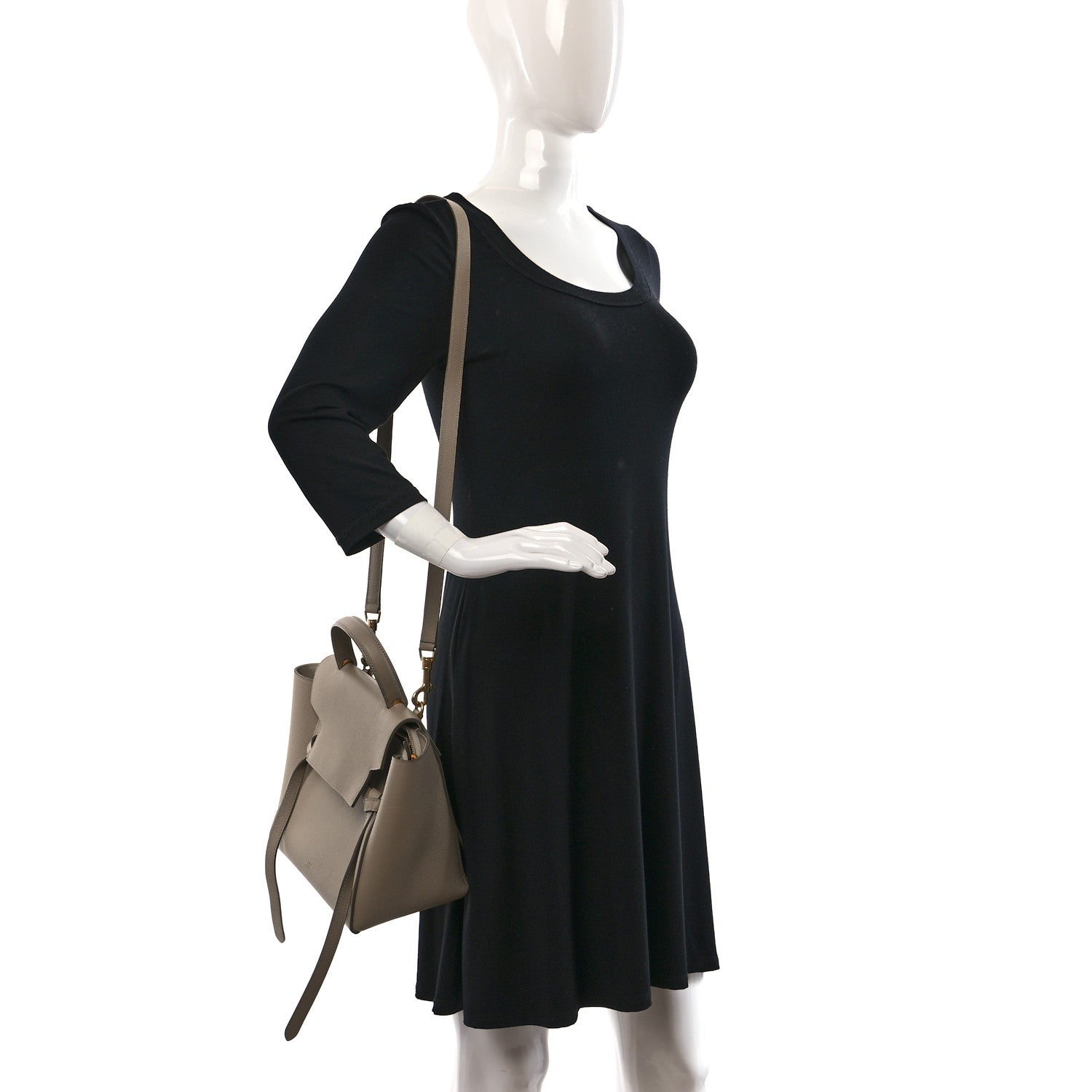 Celine Grained Calfskin Micro Belt Bag Light Taupe 2 of 11