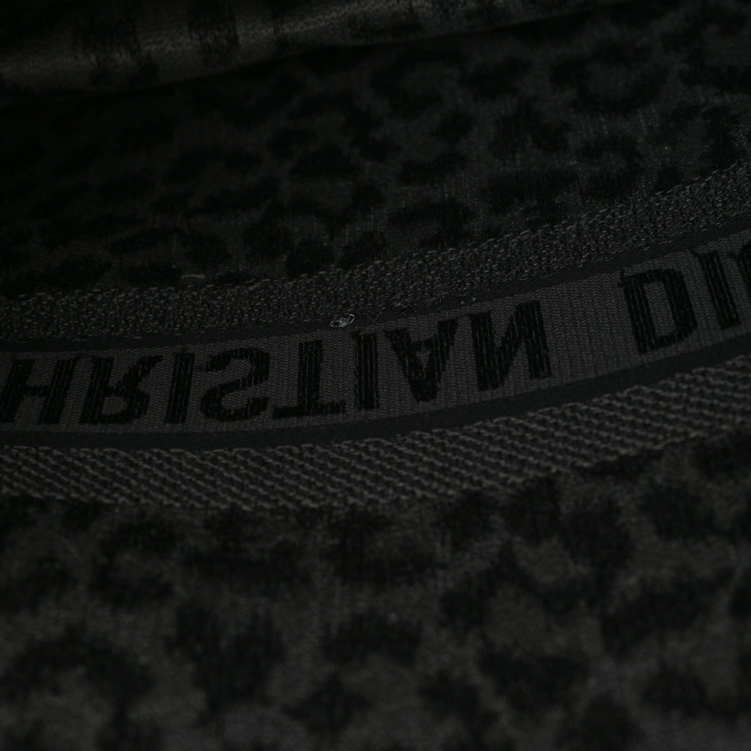 Christian Dior Canvas Mizza Embroidered Large Leopard Book Tote Grey 11 of 11