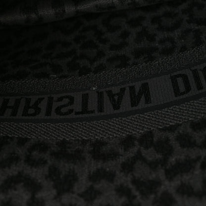 Christian Dior Canvas Mizza Embroidered Large Leopard Book Tote Grey 11 of 11
