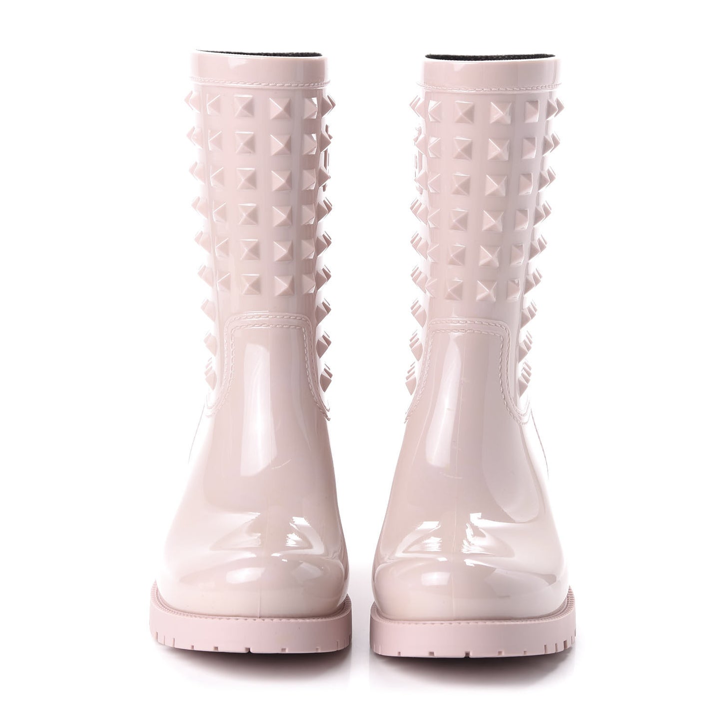 Rubber Rockstud Short Rainboots 37 Water Rose