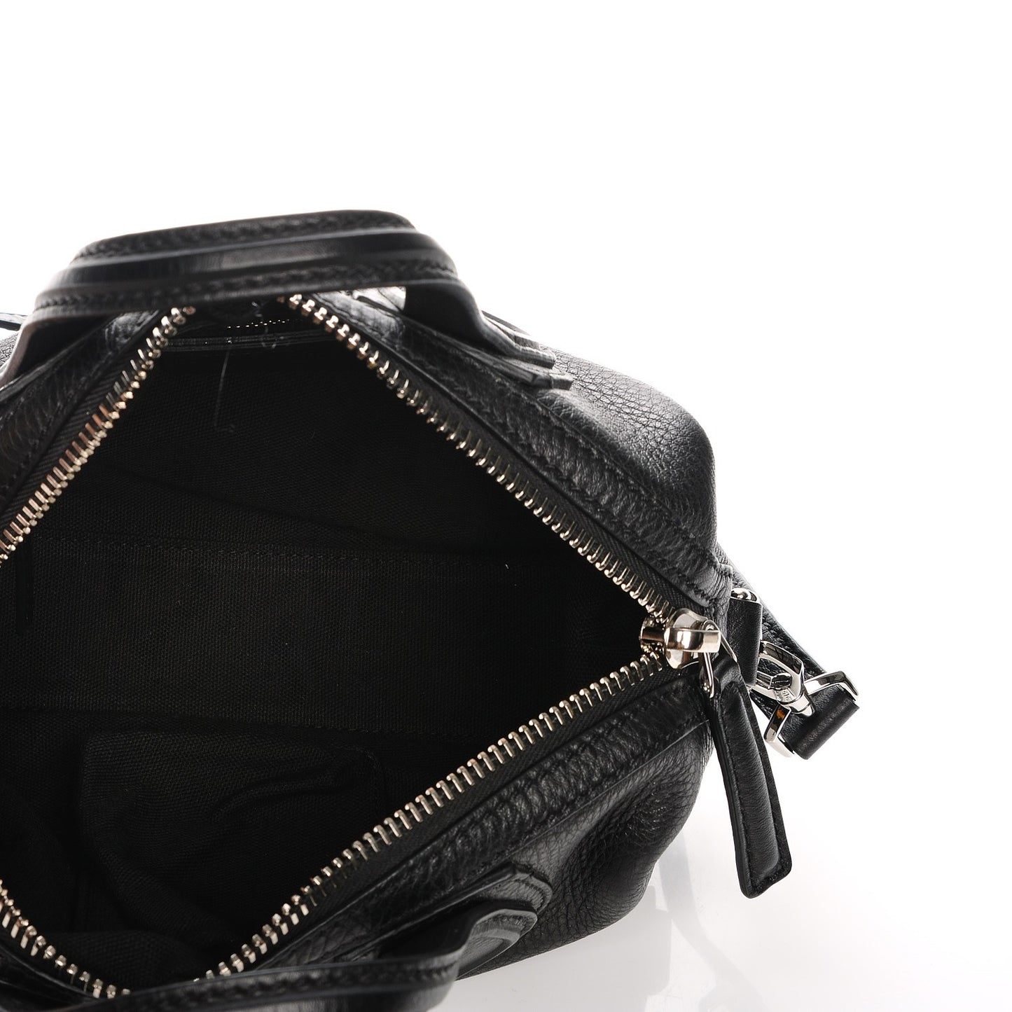Waxed Calfskin Micro Nightingale Black