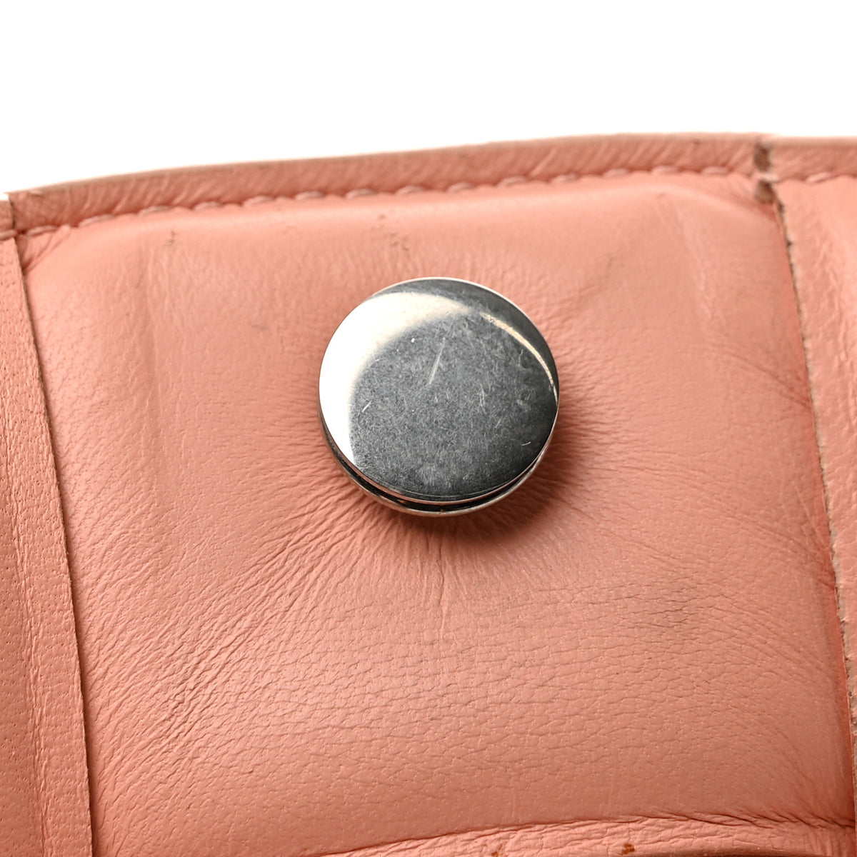 Nappa Maxi Intrecciato Padded Cassette Crossbody Bag Peachy