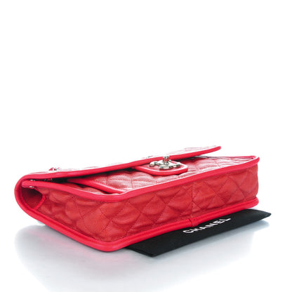 Chanel Caviar Quilted Medium French Riviera Flap Red 4 of 8