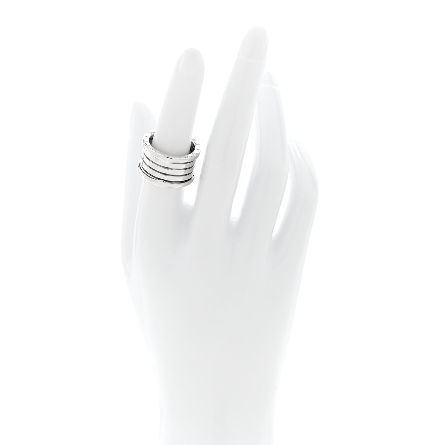 18K White Gold B.Zero1 Four-Band Ring 54 7