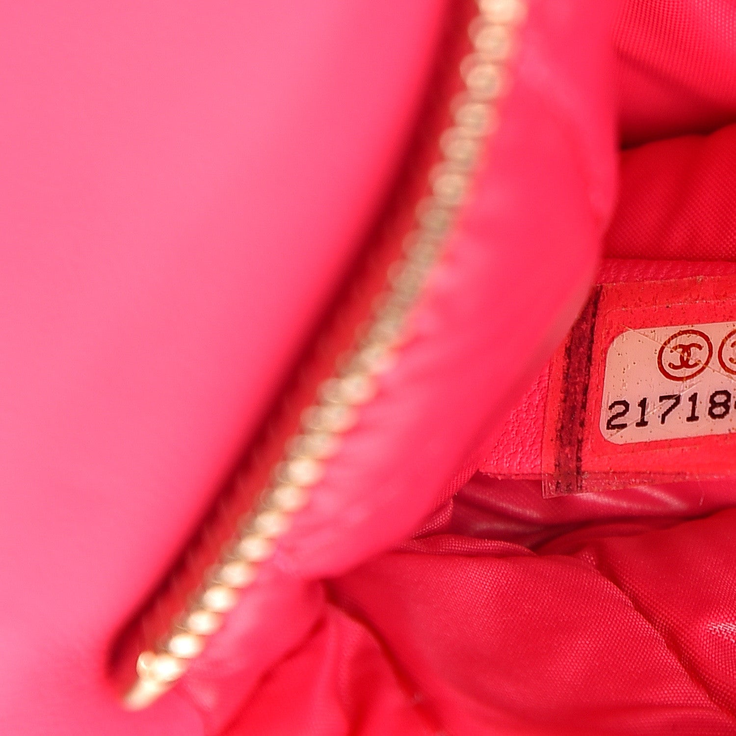 Chanel Lambskin Quilted Beauty CC Boy Clutch Fuchsia 6 of 8
