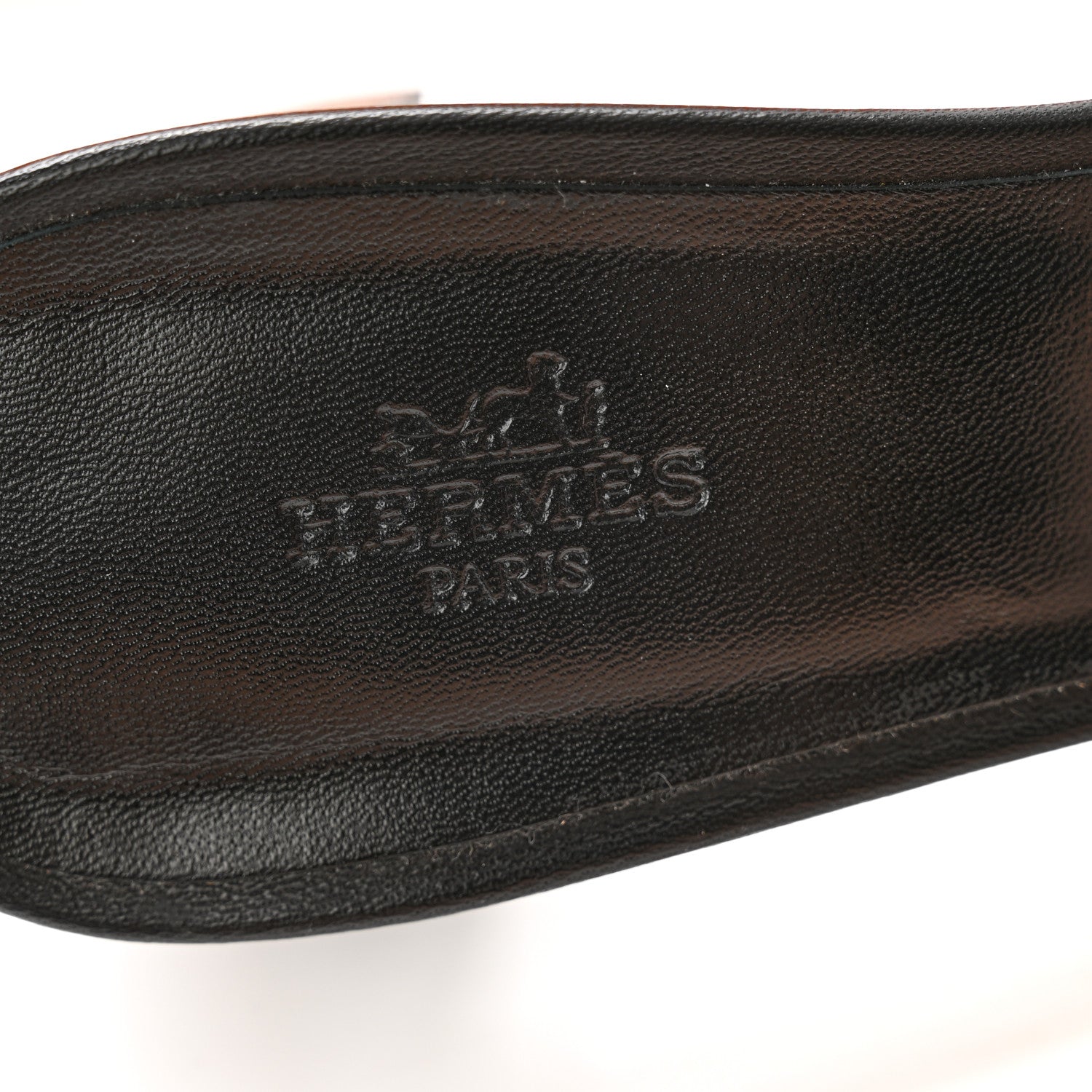 Hermes Cotton Canvas Nappa Iris Printed Oasis Sandals 41 Encre Black 6 of 9